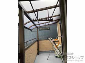 のバルコニー・ベランダ屋根 ソラリア R型 屋根タイプ 単体 積雪〜20cm対応 施工例