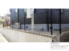 のフェンス・柵 イーネットフェンス 3F型 自由柱施工 施工例
