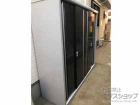 の物置・屋外倉庫 シンプリー 一般型 2160×615×1903 MJX-216E-P-EB 施工例