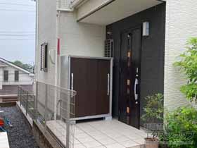の物置・屋外倉庫 エスモ 一般型 1215×774×1613 ESF-1207D-WC 施工例