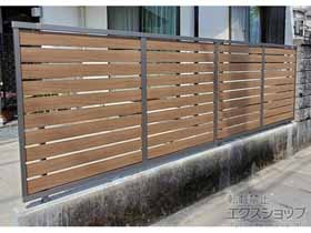 のフェンス・柵 モクハイフェンス フリーポールタイプ 施工例