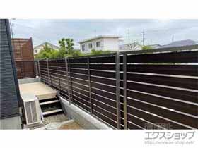 のフェンス・柵 モクハイフェンス　フリーポールタイプ 施工例