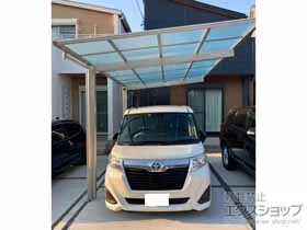 YKKAPのカーポート エフルージュグラン 積雪〜20cm対応 施工例