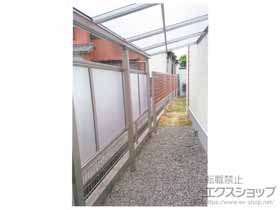 のテラス屋根 ソラリア F型 テラスタイプ 単体 積雪〜20cm対応 ※前面台形納まり 施工例
