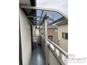 のバルコニー・ベランダ屋根 ソラリア R型 屋根タイプ 単体 積雪〜20cm対応 施工例