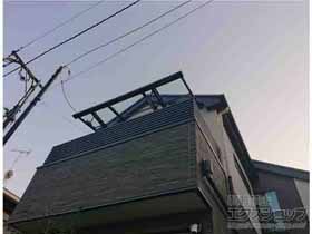 のバルコニー・ベランダ屋根 スピーネ F型 ルーフタイプ 単体 積雪〜20cm対応 施工例