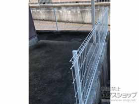 のフェンス・柵 イーネットフェンス 3F型 自由柱施工 施工例