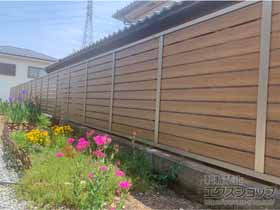のフェンス・柵 モクハイフェンス　フリーポールタイプ 施工例