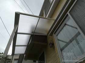 のテラス屋根 ソラリア F型 テラスタイプ 単体 積雪〜20cm対応*壁面奥行違い納まり 施工例