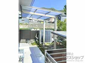 のテラス屋根 フーゴF 独立テラスタイプ 単体 積雪〜20cm対応+吊り下げ物干しAセット 施工例