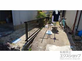 のフェンス・柵 ミエッタフェンス 防犯たて格子タイプ 自由柱施工 施工例