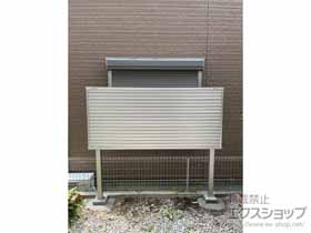 のフェンス・柵 ミエーネ目隠しルーバーフェンス 上段のみ設置 自立建て用 施工例