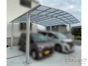 のカーポート ネスカR (ラウンドスタイル) ワイド 積雪〜20cm対応 施工例