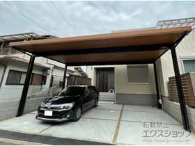 YKKAP�̃J�[�|�[�g ���I���|�[�gneo 3��p �p��4�{�� �ؒ��}�e���A���J���[ �ϐ�`50cm�Ή�+�J�[�|�[�g�p�_�E�����C�g+���V�p�l�� �{�H��