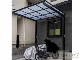 のサイクルポート・駐輪場 ネスカFミニ (フラットスタイル) 積雪〜20cm対応 施工例