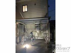 のサイクルポート・駐輪場 レイナパークグラン 積雪〜20cm対応＋車止めバー　長さ29用 施工例