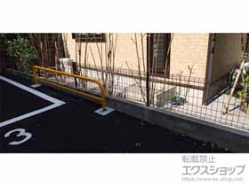 のフェンス・柵 ハイグリッドフェンスUF8型 フリーポールタイプ 施工例