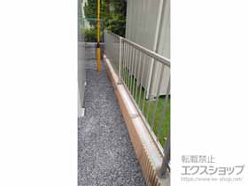 のフェンス・柵 ミエッタフェンス 防犯たて格子タイプ 自由柱施工 施工例