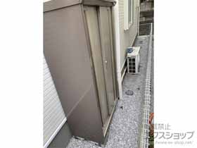の物置・屋外倉庫 ナイソーシスター　900×480×1603 KMW-095D-P-NG 施工例