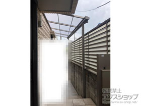のテラス屋根 スピーネ F型 テラスタイプ 単体 積雪〜20cm対応*正面台形納まり 施工例