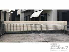 のフェンス・柵 プラドoneフェンス ジョイントあり仕様 板材7段 板隙間　10mm 施工例