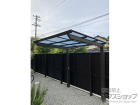 のサイクルポート・駐輪場 ネスカFミニ (フラットスタイル) 積雪〜20cm対応 施工例