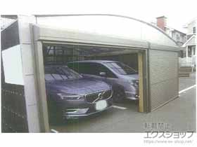 のガレージシャッター ガレージシャッタークワトロ 電動式 外部付タイプ 施工例
