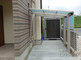 のサイクルポート・駐輪場 エフルージュ ミニ FIRST 積雪〜20cm対応 施工例