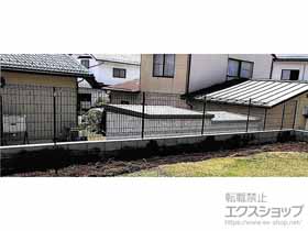 のフェンス・柵 イーネットフェンス 3F型 自由柱施工 施工例