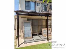 のテラス屋根 プレシオステラスII F型 テラスタイプ 単体 積雪〜20cm対応 施工例