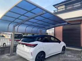 YKKAPのカーポート レイナキャップポートグラン 積雪〜20cm対応+着脱式サポート 施工例