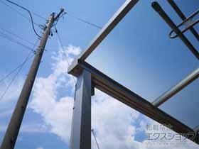 のテラス屋根 ソラリア F型 テラスタイプ 単体 積雪〜20cm対応 施工例