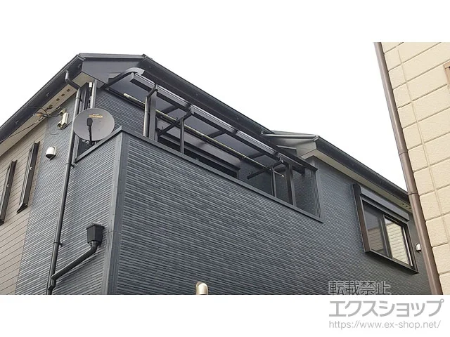 Value Selectのバルコニー屋根 プレシオステラスII R型 屋根タイプ 単体 積雪～20cm対応 施工例
