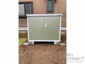 の物置・屋外倉庫 アイビーストッカー 1100×515×903 BJX-115A-JG 施工例