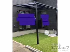 のテラス屋根 ソラリア F型 1500 テラスタイプ 単体　積雪〜50cm対応＜片入隅納まり＞ 施工例