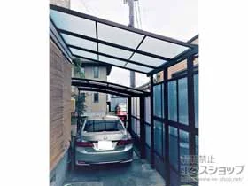 YKKAPのテラス屋根 ソラリア F型 テラスタイプ 単体 積雪～20cm対応＋前面パネル 施工例