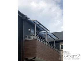 のバルコニー・ベランダ屋根 スピーネ F型 屋根タイプ 単体 積雪〜20cm対応 施工例