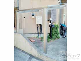 のサイクルポート・駐輪場 ネスカRミニ (ラウンドスタイル) 積雪〜20cm対応 施工例