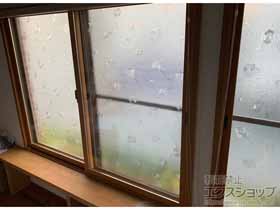 の二重窓（内窓） インプラス 引違い窓 変則2枚建+かし枠（40mm）たて1本（上下枠なし）【特注】 施工例