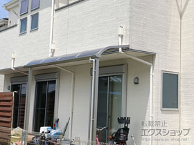 のテラス屋根 プレシオステラスII R型 テラスタイプ 単体 積雪〜20cm対応 施工例