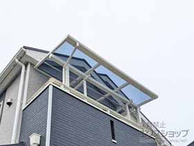 のバルコニー・ベランダ屋根 ソラリア F型 屋根タイプ 単体 積雪〜20cm対応 施工例