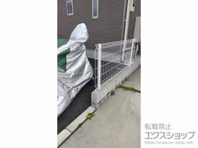 のフェンス・柵 イーネットフェンス 3F型 自由柱施工 施工例
