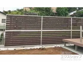 YKKAP�̃t�F���X ���V�A�X�t�F���XF04�^ ���� �ؖڃJ���[ 2�i�x�� �������ėp �{�H��