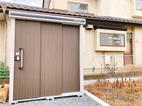 の物置・屋外倉庫 エルモ 積雪型 1870×1520×2120 LMDS-1815-DW 施工例