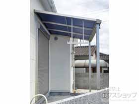 のテラス屋根 ソラリア F型 テラスタイプ 単体 積雪〜20cm対応+吊り下げ式固定物干し 施工例