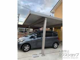 のカーポート ジーポートneo Aタイプ 2台用 角柱4本仕様 積雪〜100cm対応 施工例