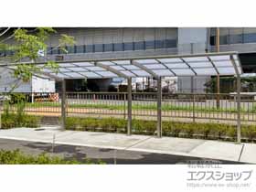 のサイクルポート・駐輪場 ネスカRミニ (ラウンドスタイル) 縦連棟 積雪〜20cm対応 施工例