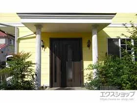 LIXIL リクシル(トステム)の玄関ドア リシェント玄関ドア3 アルミ仕様 親子仕様(ランマ無)外観右吊元 C12N型 ※手動仕様 施工例