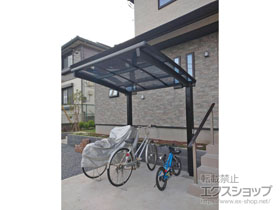 のサイクルポート・駐輪場 ネスカRミニ (ラウンドスタイル) 積雪〜20cm対応 施工例