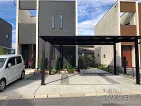 のカーポート エフルージュ ツイン FIRST 積雪〜20cm対応 施工例